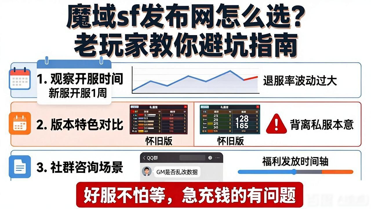 魔域sf发布网怎么选？老玩家教你避坑指南
