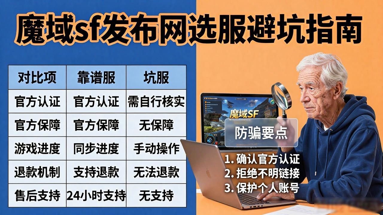 魔域sf发布网新开服怎么找？老玩家教你避坑选服