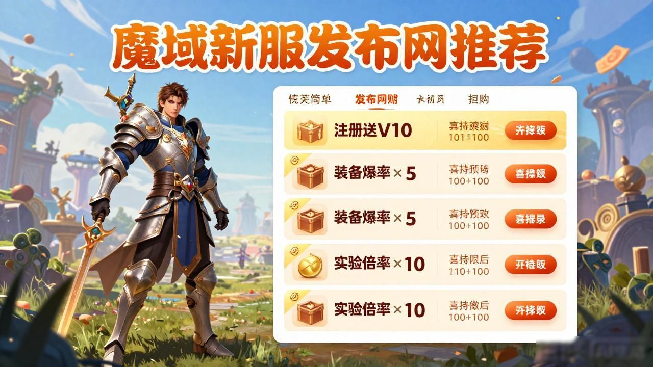 魔域新服发布网推荐 2026人气最高的魔域私服合集